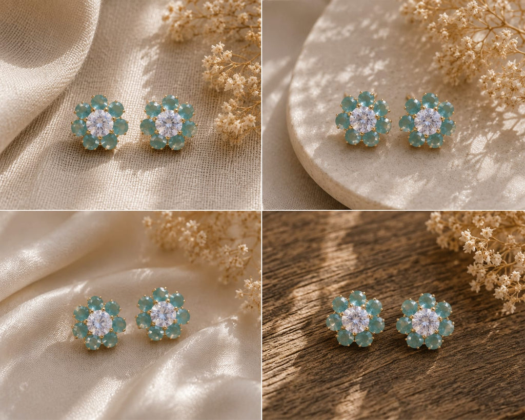 Crimson Petal Studs