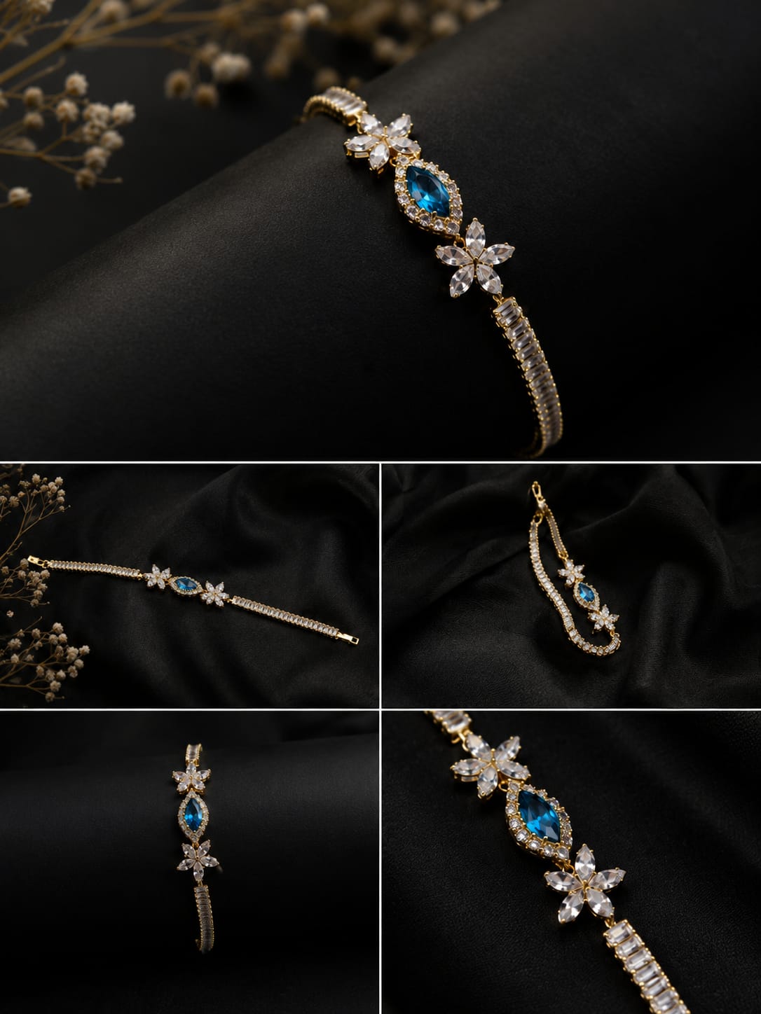 Royal Blue Halo Bracelet